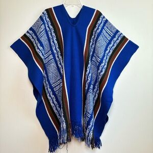 100% Alpaca Wool Poncho Cape Made in Ecuador